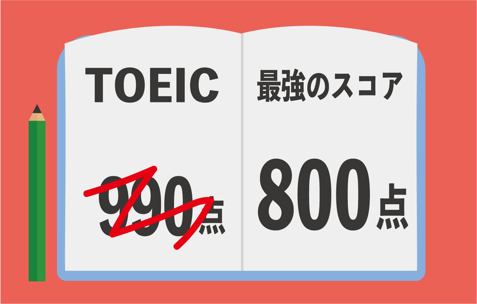 TOEICの最強スコアは800点